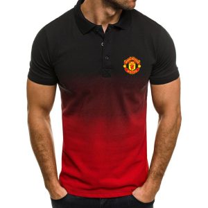 Manchester United Men Gradient Polo Shirt 2 Manchester United Polo Shirts