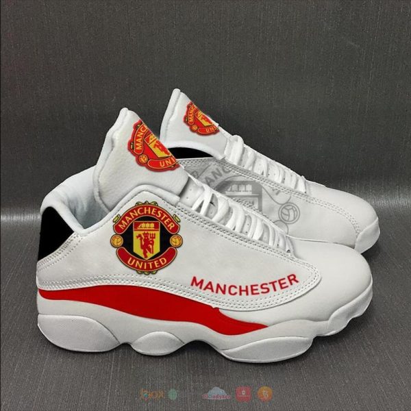 Manchester United White Air Jordan 13 Shoes Manchester United FC Air Jordan 13 Shoes