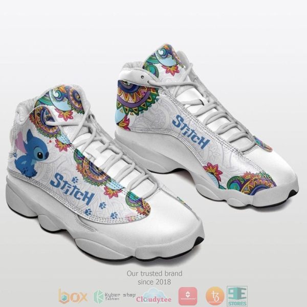 Mandala Stitch Disney 1 Air Jordan 13 Sneaker Shoes Lilo And Stitch Air Jordan 13 Shoes