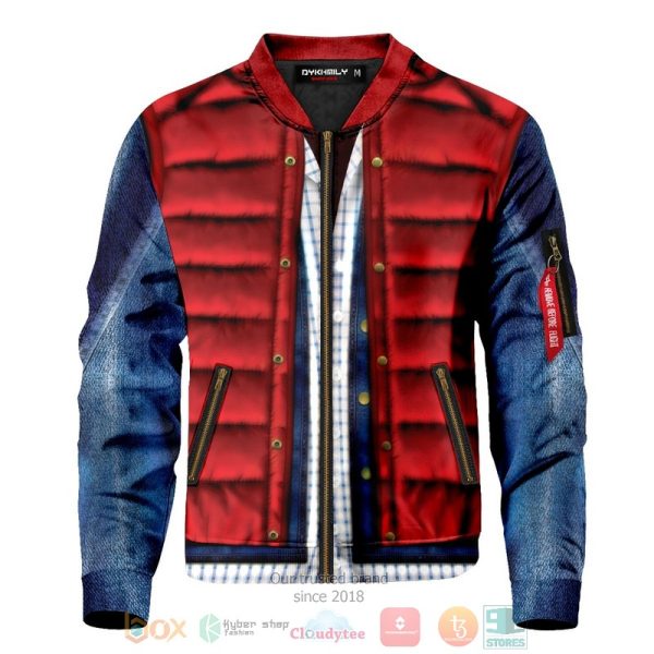 Marty Mcfly Cel Shaded Bomber Jacket