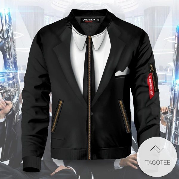 Men In Black Suit Bomber Jacket 2