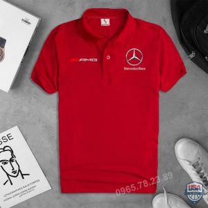 Mercedes Amg 3D Polo Shirt Red Version Mercedes Benz Polo Shirts