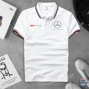 Mercedes Amg Black Line 3D Polo Shirt Mercedes Benz Polo Shirts
