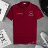 Mercedes Amg Red 3D Polo Shirt Mercedes Benz Polo Shirts