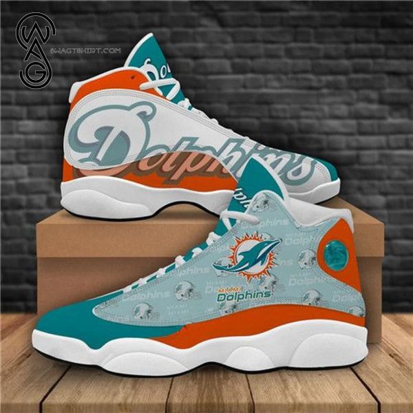 Miami Dolphins Football Team Air Jordan 13 Shoes Miami Dolphins Air Jordan 13 Shoes