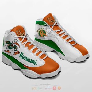 Miami Hurricanes Ncaa Orange White Air Jordan 13 Shoes Miami Hurricanes Air Jordan 13 Shoes