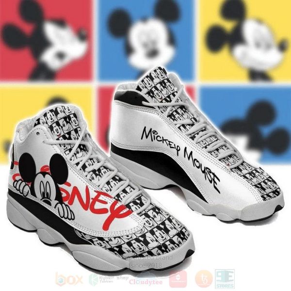 Mickey Mouse Disney Cartoon Air Jordan 13 Shoes Mickey Minnie Mouse Air Jordan 13 Shoes