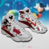 Mickey Mouse Grey Red Air Jordan 13 Shoes Mickey Minnie Mouse Air Jordan 13 Shoes