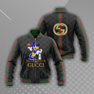 Mickey Mouse Los Angeles Rams Gucci Bomber Jacket Los Angeles Rams Bomber Jacket