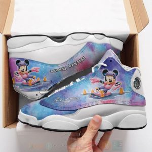 Mickey Mouse Shoes Printed Shoesver 9 Air Jordan 13 Shoes Mickey Minnie Mouse Air Jordan 13 Shoes