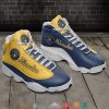 Milwaukee Brewers Mlb Teams Football Big Logo Air Jordan 13 Sneaker Shoes Milwaukee Brewers Air Jordan 13 Shoes