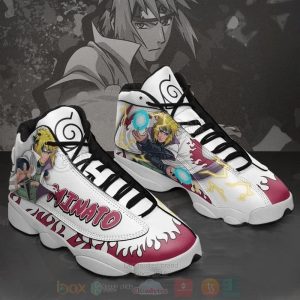 Minato Namikaze Naruto Custom Anime Air Jordan 13 Shoes Naruto Shippuden Air Jordan 13 Shoes
