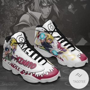Minato Namikaze Sneakers Custom Anime Air Jordan 13 Shoes Naruto Shippuden Air Jordan 13 Shoes