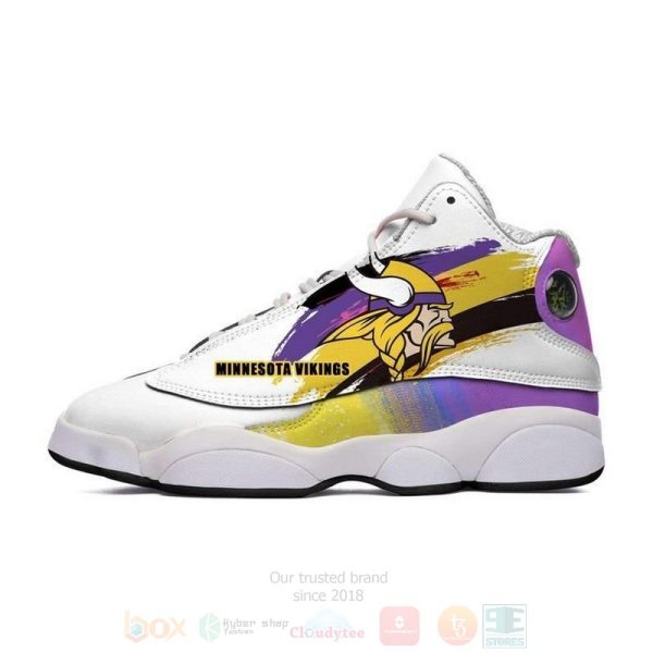 Minnesota Vikings Cartoon Nfl Air Jordan 13 Shoes Minnesota Vikings Air Jordan 13 Shoes