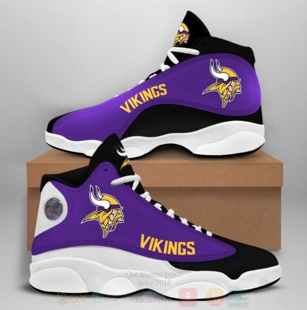 Minnesota Vikings Nfl Air Jordan 13 Shoes 3 Minnesota Vikings Air Jordan 13 Shoes