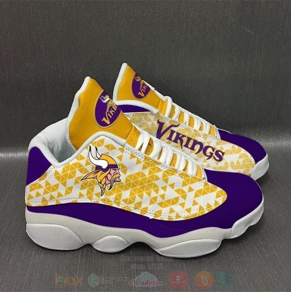 Minnesota Vikings Nfl Air Jordan 13 Shoes 4 Minnesota Vikings Air Jordan 13 Shoes