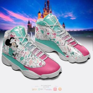 Minnie Mouse Caduceus Air Jordan 13 Shoes Mickey Minnie Mouse Air Jordan 13 Shoes