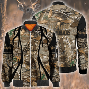 Mlb Arizona Diamondbacks Hunting Bomber Jacket Arizona Diamondbacks Bomber Jacket