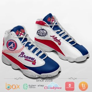 Mlb Atlanta Braves Air Jordan 13 Sneakers Shoes Atlanta Braves Air Jordan 13 Shoes