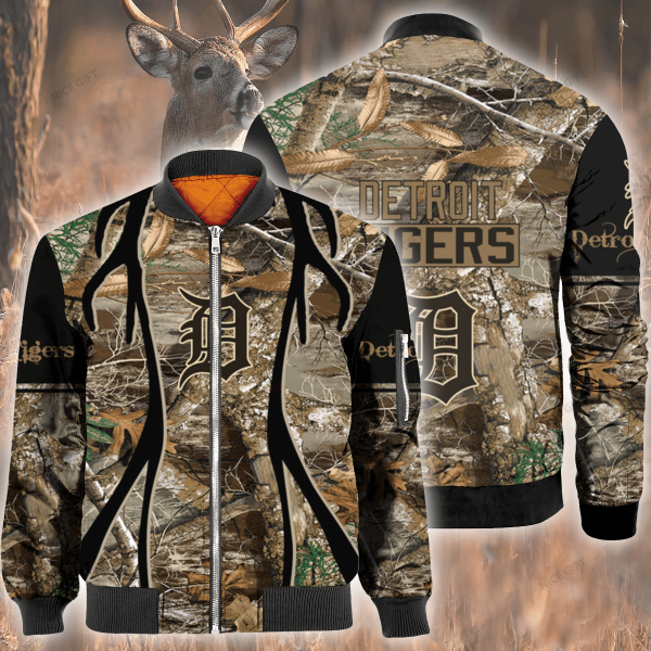 Mlb Detroit Tigers Hunting Bomber Jacket Detroit Tigers Bomber Jacket