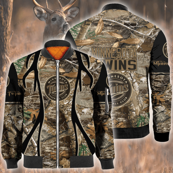 Mlb Minnesota Twins Hunting Bomber Jacket Minnesota Twins Bomber Jacket