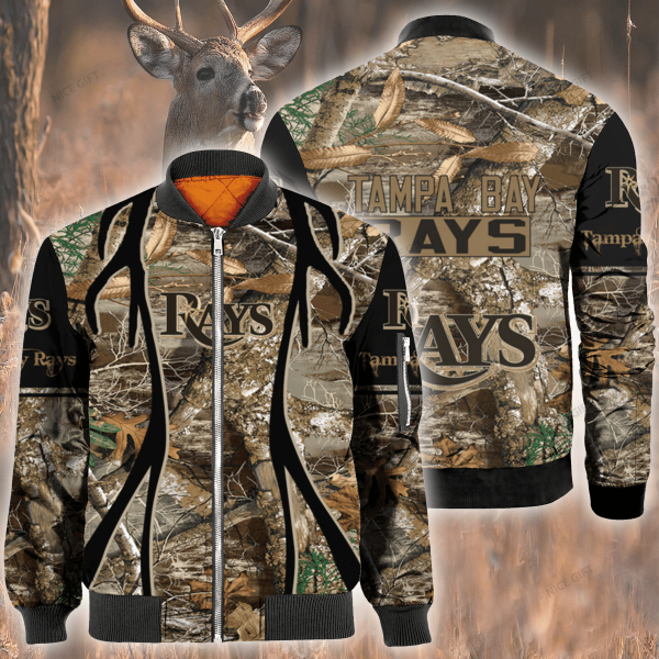 Mlb Tampa Bay Rays Hunting Bomber Jacket Tampa Bay Rays Bomber Jacket