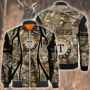 Mlb Texas Rangers Hunting Bomber Jacket Texas Rangers Bomber Jacket