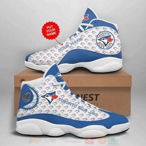 Mlb Toronto Blue Jays Custom Name Air Jordan 13 Shoes Toronto Blue Jays Air Jordan 13 Shoes