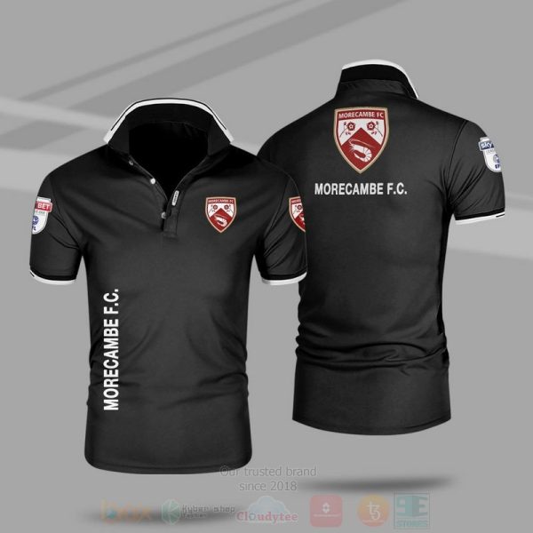 Morecambe Fc Premium Polo Shirt Football Clubs Polo Shirts