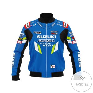 Motocross Suzuki Branded Unisex Racing 3D Bomber Jacket Motocross Bomber Jacket