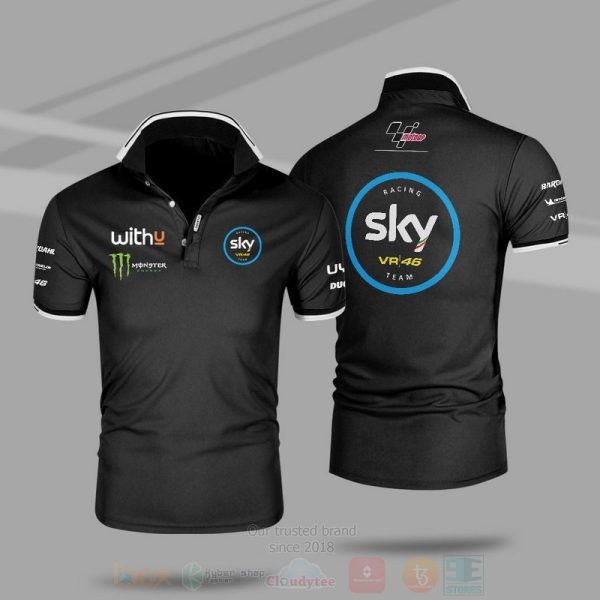 Motogp Sky Vr46 Avintia Team Premium Polo Shirt Sky Vr46 Avintia Polo Shirts