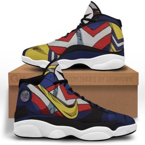 My Hero Academia All Might Air Jordan 13 Sneaker Shoes My Hero Academia Air Jordan 13 Shoes