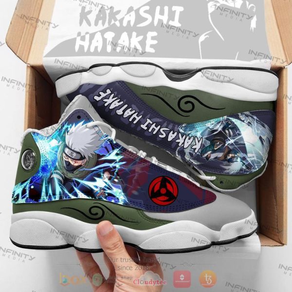 Naruto Kakashi Hatake Air Jordan 13 Shoes Naruto Shippuden Air Jordan 13 Shoes
