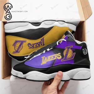 Nba Los Angeles Lakers Air Jordan 13 Shoes 2 Los Angeles Lakers Air Jordan 13 Shoes