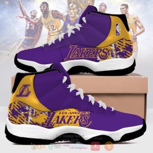 Nba Los Angeles Lakers Football Purple Air Jordan 13 Shoes Los Angeles Lakers Air Jordan 13 Shoes