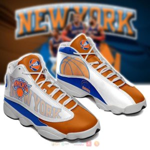 Nba New York Knicks Orange White Air Jordan 13 Shoes New York Knicks Air Jordan 13 Shoes
