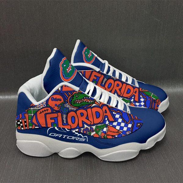 Ncaa Florida Gators Blue Air Jordan 13 Sneaker Shoes Florida Gators Air Jordan 13 Shoes