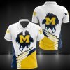 Ncaa Michigan Football 3D Polo Shirt Michigan Wolverines Polo Shirts