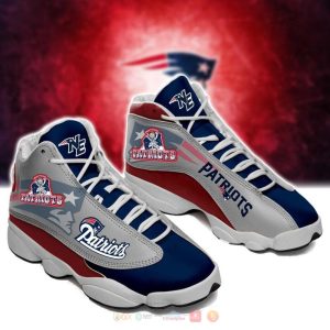 New England Patriots Nfl Blue Grey Air Jordan 13 Shoes New England Patriots Air Jordan 13 Shoes