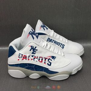 New England Patriots Nfl White Air Jordan 13 Shoes New England Patriots Air Jordan 13 Shoes