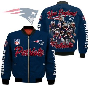 New England Patriots Players Nfl Bomber Jacket New England Patriots Bomber Jacket
