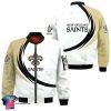 New Orleans Saints All Over Printed Bomber Jacket New Orleans Saints Bomber Jacket