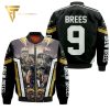 New Orleans Saints Drew Brees Full Printing Bomber Jacket New Orleans Saints Bomber Jacket