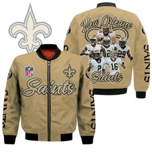 New Orleans Saints Players Nfl Bomber Jacket New Orleans Saints Bomber Jacket