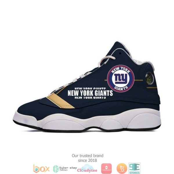 New York Giants Nfl Colorful Air Jordan 13 Sneaker Shoes New York Giants Air Jordan 13 Shoes