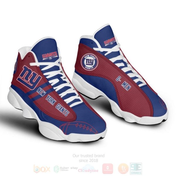 New York Giants Nfl Football Team Air Jordan 13 Shoes New York Giants Air Jordan 13 Shoes