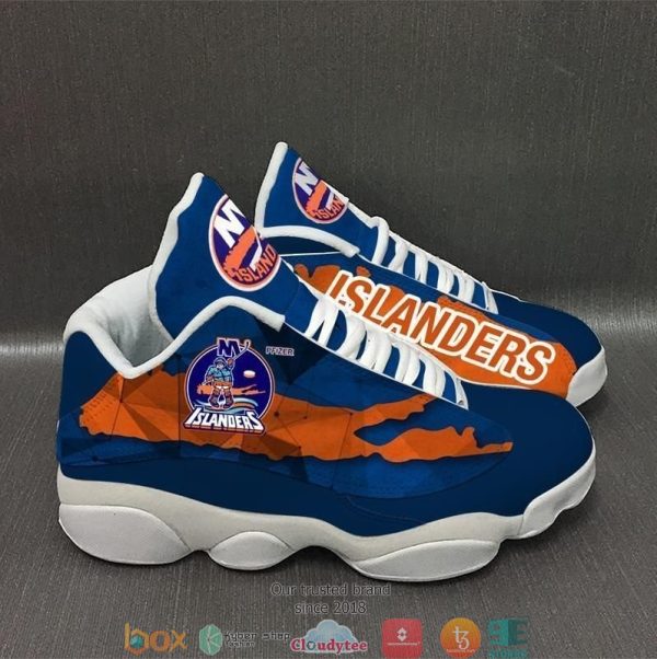 New York Islanders Nhl Football Team Big Logo Air Jordan 13 Sneaker Shoes New York Islanders Air Jordan 13 Shoes