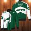 New York Jets Punisher Skull Bomber Jacket New York Jets Bomber Jacket