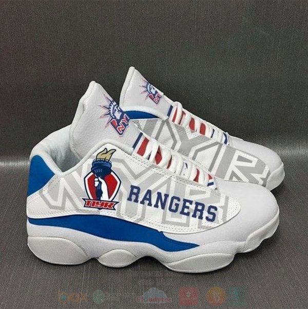 New York Rangers Nhl Air Jordan 13 Shoes 2 New York Rangers Air Jordan 13 Shoes