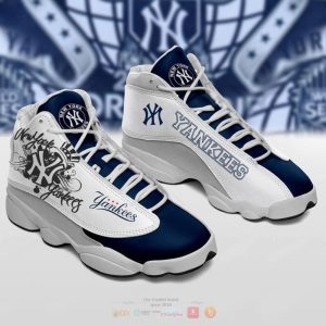New York Yankees Mlb Blue White Air Jordan 13 Shoes New York Yankees Air Jordan 13 Shoes